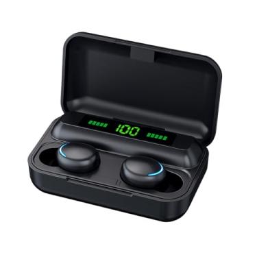 Imagem de Fone de Ouvido F9-5 Bluetooth 5.3 TWS Tela LCD Digital Som Imersivo Redução de Ruído Estojo de Carregamento