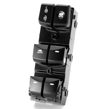 Imagem de Interruptor de janela Master Power Lado do motorista para Hyundai Elantra 2014, 2015, 2016, 2017, 2018, 2019, Hyundai Elantra, substituição do botão de controle da fechadura da porta dianteira