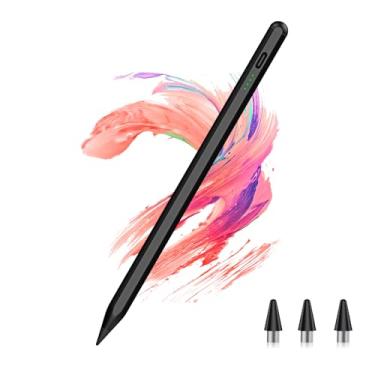 Imagem de Caneta Stylus para iPad, rejeição de palma, carregamento rápido de 20 minutos, lápis de sensibilidade à pressão compatível com iPad Pro de 11 polegadas/12,9 polegadas M4/Air M2/Mini, Galaxy Tab, Fire