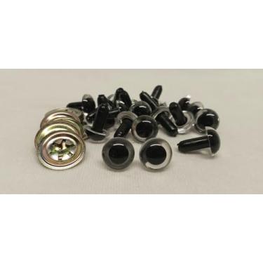 Imagem de Sassy Bears 24 mm Olhos de segurança transparentes (5 pares) para ursos, bonecas, fantoches, artesanato