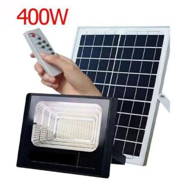 Imagem de Refletor 400W + Painel Solar Led IP66 com Controle Remoto - JORTAN