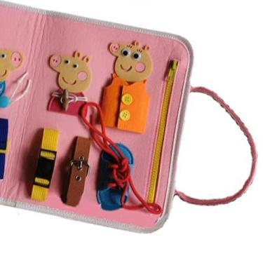 Imagem de Generic Placa de Atividade Sensorial para Crianças Portátil, Placa de Atividades para Meninos e Meninas, Brinquedo de Aprendizagem Educacional para Habilidades Motoras Finas, Cultivar Habilidade (#12)