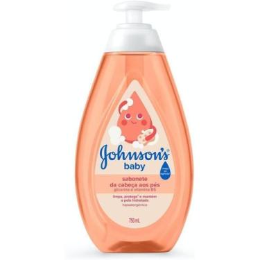 Imagem de Sabonete Líquido Johnsons Baby Glicerina Da Cabeça Aos Pés 750ml  Limp