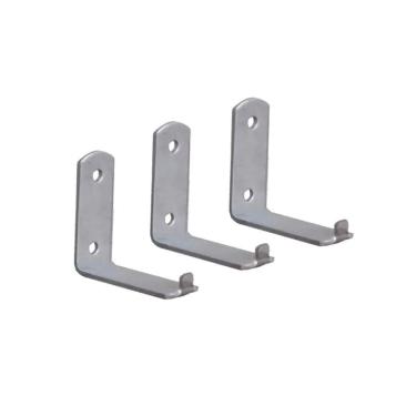 Imagem de Kit 3 Suporte Para Extintor De Incêndio Chapa L 2 Furo 6x5cm