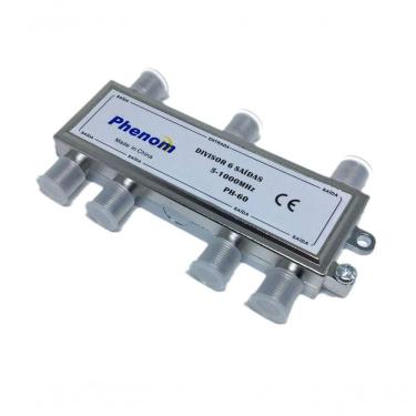 Imagem de Divisor Antena Blindado 1x6 5-1000 Mhz (baixa)