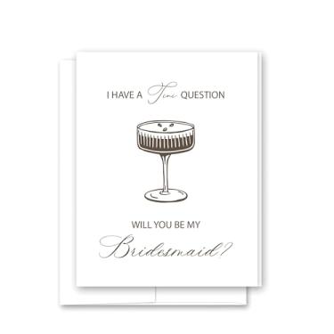 Imagem de InvitationHouse Espresso Martini - Will You Be My Bridesmaid Proposal Cards - Conjunto de 6