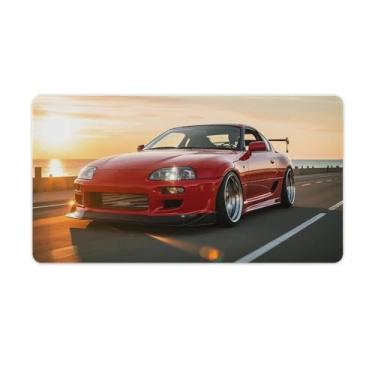 Imagem de HouLaiZhe JDM Sup Sports Extreme Speed Sunset Gaming Mouse Pads JDM Car Desk Pads Grandes Mousepads para teclado de mesa de computador Mat40 x 75 cm