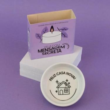 Imagem de Vela com Mensagem Secreta Vanilla At Home – Aconchego que revela carinho!