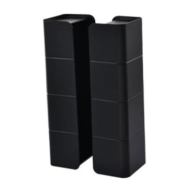 Imagem de YWJLQH Porta-lenços, suporte para papel-toalha, organizador prático, dispensador de luvas, suporte para folhas de secadora, ideal para lavanderia, casa e, Preto