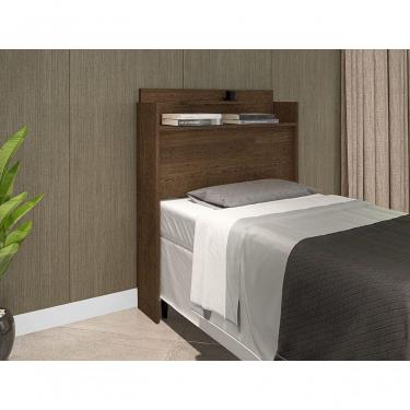 Imagem de Cabeceira Box Solteira Thayna Malbec 88 Cm Framar Móveis