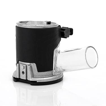 Imagem de Base de Liga Alumínio para Router Plunge Limpador Compatível com Máquina Fresamento e Ranhuramento Marcenaria Alça Ergonômica Trava