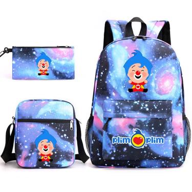 Imagem de Conjunto de mochilas Plims Plims Clown School, 3 unidades para crianças