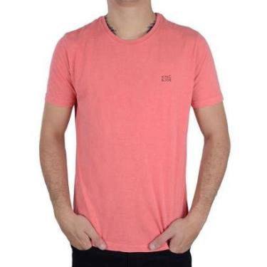 Imagem de Camiseta Masculina King&Joe MC Estonada Rosa - CA23501-Masculino