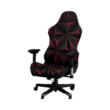 Imagem de Capa De Cadeira De Escritório Em Fibra De Leite Com Impressão Digital,