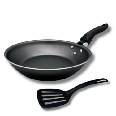 Imagem de Frigideira 16 cm Francesa Antiaderente Teflon com Espátula Nylon Cor Grafite