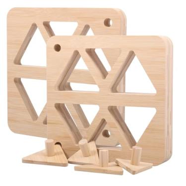 Imagem de Conjunto de 2 moldes de bola de arroz de bambu com placa de prensa triangular molde de sushi para sushi japonês clássico fabricante de bolas de arroz para crianças almoço piquenique família DIY