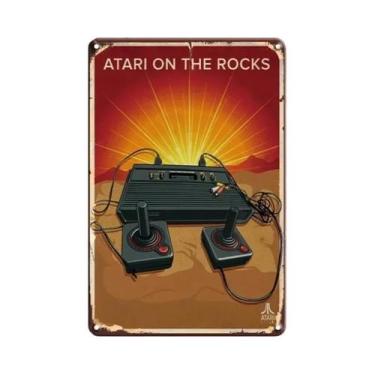 Imagem de Placa De Metal Vintage Gamer, Cartaz De Jogos Clássicos, Placa De Alum