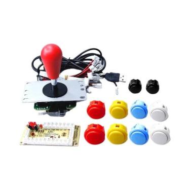 Imagem de Kit DIY De Console Arcade Com Botões De Joystick De 8 Direções Para PC