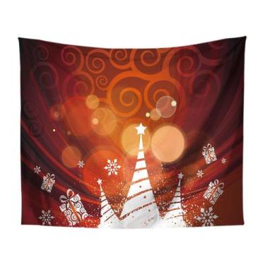 Imagem de Tapeçaria, decoração de parede de árvore de Natal, 150x130cm, microtec
