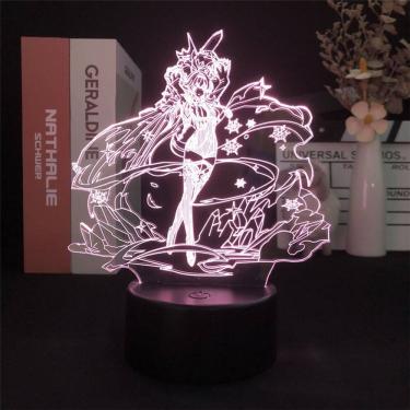 Imagem de Luz noturna LED 3D Plants vs Zombies Eulass Color Changing