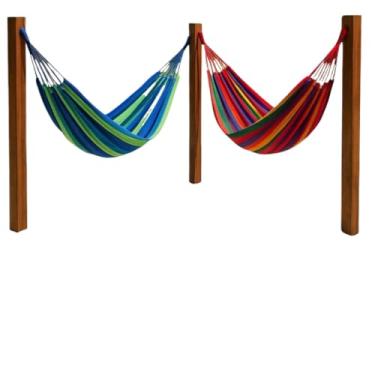 Imagem de Rede De Descanso Rede de Dormir Balanço Colorida Individual(1,80 X 1,00 CM)