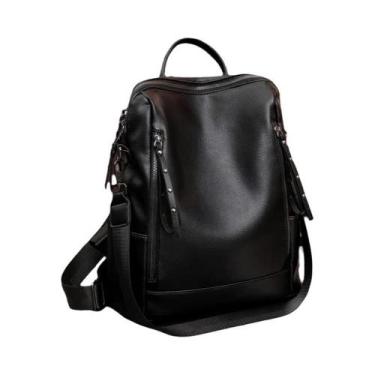 Imagem de Mochila Feminina De Grande Capacidade Estilo Retrô Macia Conversível E