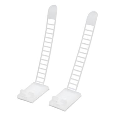 Imagem de Dioche 24 Pçs Cabides de Guirlanda Comprimento Ajustável Auto Adesivo Náilon Antiderrapante Natal Guirlanda Meia Titular para Lareiras Portas