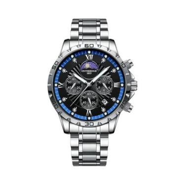 Imagem de Relógio De Quartzo Multifuncional À Prova d'Água Para Homens Com Pulse