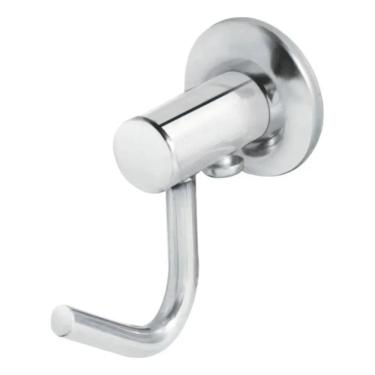 Imagem de 2X Porta Toalha Simples Gancho Cabide Banheiro Aço Inox Para