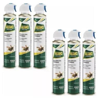 Imagem de Kit com 6 embalagens de 400ml Inseticida Eficaz Contra Vespas Marimbon