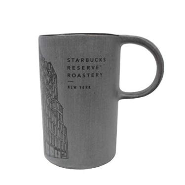 Imagem de Starbucks Caneca de cerâmica Reserve Roastery New York 290 ml, cinza cimento