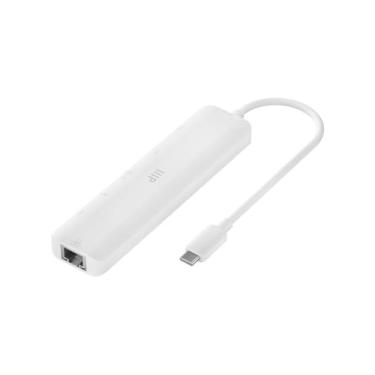 Imagem de Monoprice Adaptador HDMI 7 em 1 USB-C Multiport 4K, HDMI 4K @ 60Hz, leitores de cartão, Ethernet e entrega de energia de 100W, compatível com MacBook Pro/Air 2020, Galaxy S21, iPad Pro 2020