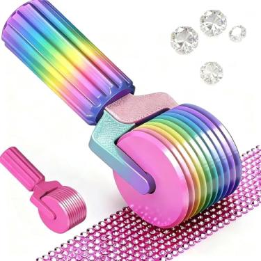 Imagem de 2026 Nova ferramenta de rolo de pintura de diamante, alisador de rolo de arte de diamante destacável, rolo de diamante para arte de diamante, rolo de arte de diamante para prensagem suave, artesanato