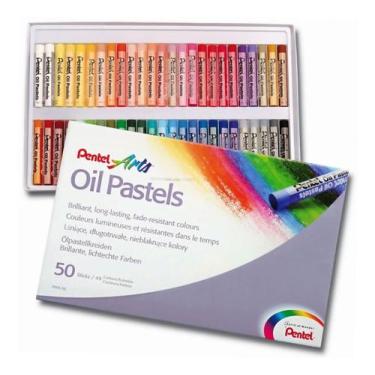 Imagem de Giz Pastel Oleoso 49 Cores - Pentel Arts - PHN-50