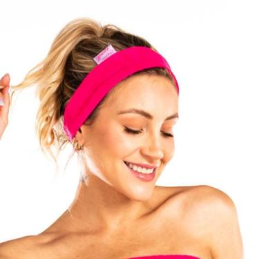 Imagem de Bandana/Faixa de Cabelo em Atoalhado para Skin Care e Maquiagem Vairel