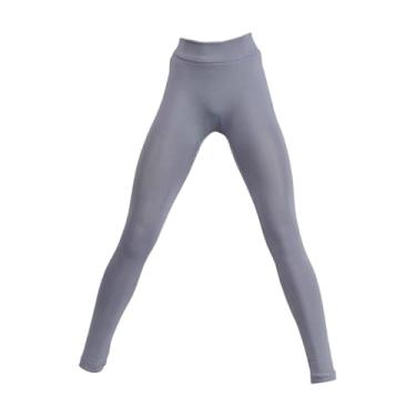 Imagem de Esquirla Calça Legging Miniatura para Boneca 1/6, Meia-Calça Esportiva Elástica para Vestir, Cosplay, Fantasia para Boneca de 30 cm (12 polegadas), Cinza