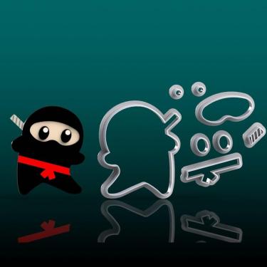 Imagem de Cortador Ninjago Mod 3 Tamanho 6Cm