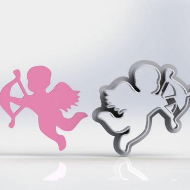 Imagem de Cortador Dia Dos Namorados Cupido Anjo 2 Tamanho 9Cm