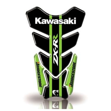 Imagem de Protetor De Tanque Adesivo Moto Kawasaki Zx-R Cor Verde