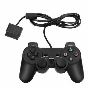 Imagem de Controle Para Playstation 2 PS2 Dualshock Fio Analógico