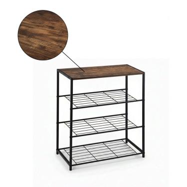 Imagem de Sapateira Prateleira Organizador 4 Andares Sapatos Sandalia Organizacao Decoracao Entrada Casa