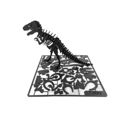 Imagem de Dinossauro T Rex de Montar Quebra Cabeça Cor:Marrom - Hyper3d, Marrom