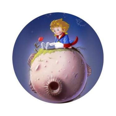 Imagem de Painel de Lona Redondo Pequeno Príncipe 02 - Fabrika de Festa, 120x120