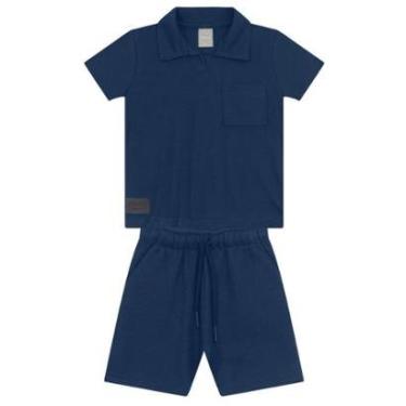 Imagem de Conjunto infantil menino com polo Mundi-Masculino