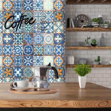 Imagem de Papel de Parede Adesivo Autocolante Decorativo Azulejo Português 10 ME