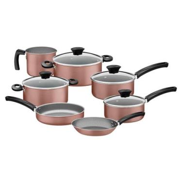 Imagem de Jogo de Panelas Tramontina Michigan em Alumínio Starflon Max 7 Peças S