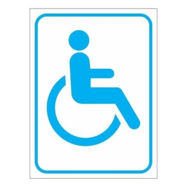 Imagem de Placas Para Banheiro Deficiente Pvc - Fixa Personalizados