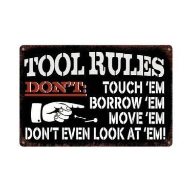 Imagem de Placa De Metal Retrô Vintage Da Marca Stihl Para Decoração De Parede E