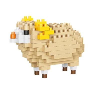 Imagem de Brinquedo De Blocos De Construção Micro Mini, Alpacas, Cervos, Girafas