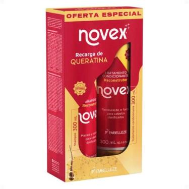 Imagem de Kit Novex Recarga De Queratina: Shampoo e Tratamento Condicionante 300